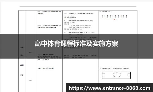 高中体育课程标准及实施方案